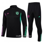 Chandal de Sudadera del Bayern Munich Nino 23-24 Negro