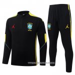 Chandal de Sudadera del Brasil Nino 26-27 Amarillo Negro