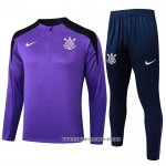 Chandal de Sudadera del Corinthians 24-25 Purpura