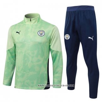 Chandal de Sudadera del Manchester United Nino 25-26 Verde
