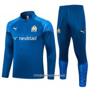 Chandal de Sudadera del Olympique Marsella 23-24 Azul