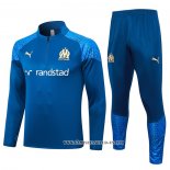 Chandal de Sudadera del Olympique Marsella Nino 23-24 Azul