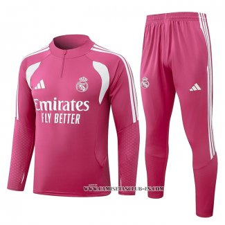 Chandal de Sudadera del Real Madrid Nino 26-27 Rosa