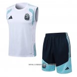 Chandal del Argentina 25-26 Sin Mangas Blanco