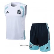 Chandal del Argentina 25-26 Sin Mangas Blanco
