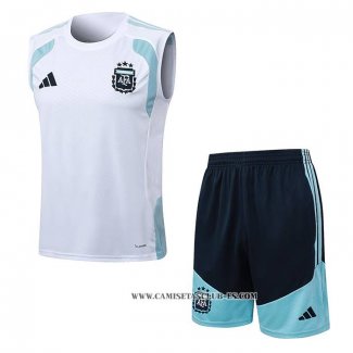 Chandal del Argentina 25-26 Sin Mangas Blanco