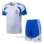 Chandal del Juventus 26-27 Manga Corta Blanco - Pantalon Corto