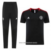 Chandal del Manchester United 23-24 Manga Corta Negro