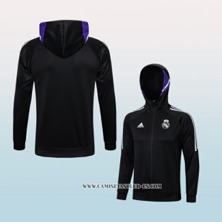 Chaqueta con Capucha del Real Madrid 22-23 Negro