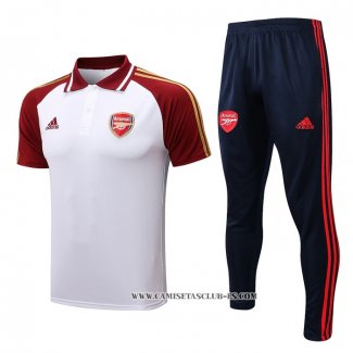 Conjunto Polo del Arsenal 22-23 Blanco