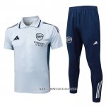 Conjunto Polo del Arsenal 25-26 Gris