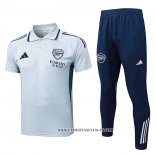 Conjunto Polo del Arsenal 25-26 Gris