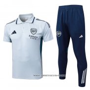Conjunto Polo del Arsenal 25-26 Gris
