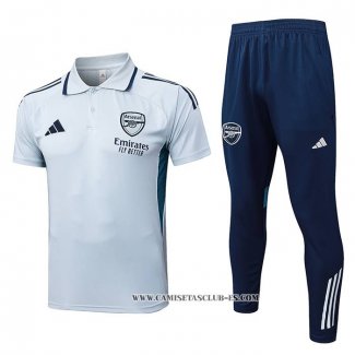 Conjunto Polo del Arsenal 25-26 Gris