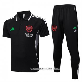 Conjunto Polo del Arsenal 25-26 Negro