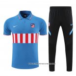 Conjunto Polo del Atletico Madrid 22-23 Azul