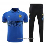 Conjunto Polo del Barcelona 22-23 Azul