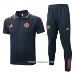 Conjunto Polo del Bayern Munich 25-26 Gris Naranja
