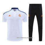 Conjunto Polo del Real Madrid 22-23 Blanco y Azul