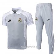 Conjunto Polo del Real Madrid 25-26 Gris