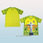 Tailandia Camiseta Brasil Jesus 25-26 Amarillo Blanco