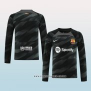Camiseta Barcelona Portero 23-24 Manga Larga Negro