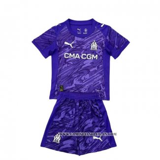 Camiseta Olympique Marsella Portero Nino 25-26 Purpura