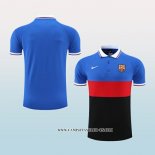 Camiseta Polo del Barcelona 22-23 Azul Rojo Negro