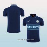 Camiseta Polo del Manchester City 22-23 Azul Marino