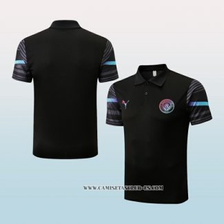 Camiseta Polo del Manchester City 22-23 Negro