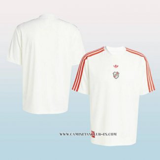 Camiseta Pre Partido del River 25-26 Blanco Plate