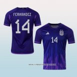 Camiseta Segunda Argentina Jugador Fernandez 2022