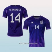 Camiseta Segunda Argentina Jugador Fernandez 2022