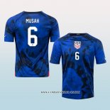 Camiseta Segunda Estados Unidos Jugador Musah 2022