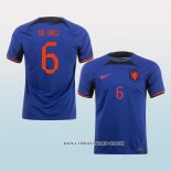 Camiseta Segunda Paises Bajos Jugador De Vrij 2022