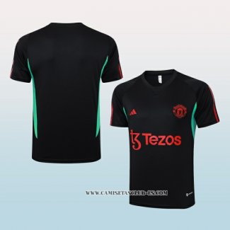 Camiseta de Entrenamiento Manchester United 23-24 Negro