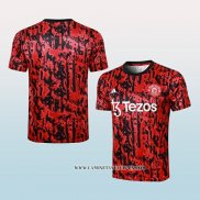 Camiseta de Entrenamiento Manchester United 23-24 Rojo