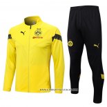 Chandal de Chaqueta del Borussia Dortmund 22-23 Amarillo y Negro