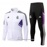 Chandal de Chaqueta del Real Madrid 22-23 Blanco y Purpura