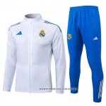 Chandal de Chaqueta del Real Madrid Nino 25-26 Blanco  Chandal de Chaqueta del Real Madrid Nino 25-26 Blanco