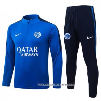 Chandal de Sudadera del Inter Milan Nino 26-27 Azul