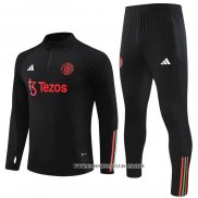 Chandal de Sudadera del Manchester United 23-24 Negro