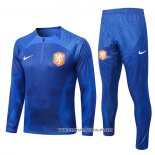 Chandal de Sudadera del Paises Bajos Nino 22-23 Azul