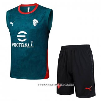 Chandal del AC Milan 25-26 Sin Mangas Verde
