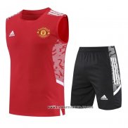 Chandal del Manchester United 22-23 Sin Mangas Rojo