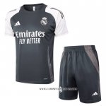 Chandal del Real Madrid 24-25 Manga Corta Gris - Pantalon Corto