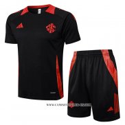 Chandal del SC Internacional 24-25 Manga Corta Negro - Pantalon Corto