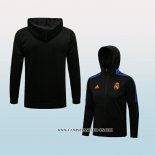 Chaqueta con Capucha del Real Madrid 21-22 Negro y Azul
