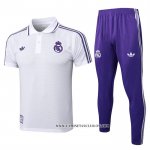 Conjunto Polo del Real Madrid 25-26 Blanco Purpura