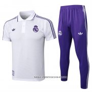 Conjunto Polo del Real Madrid 25-26 Blanco Purpura